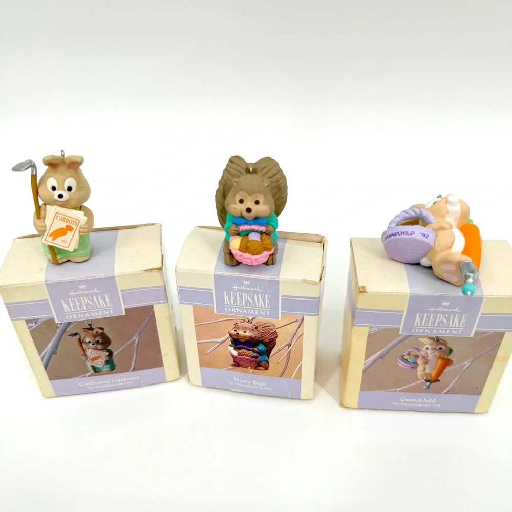 Lot 6‎ Hallmark Keepsake Ornament Easter Collection 1992 - 1993